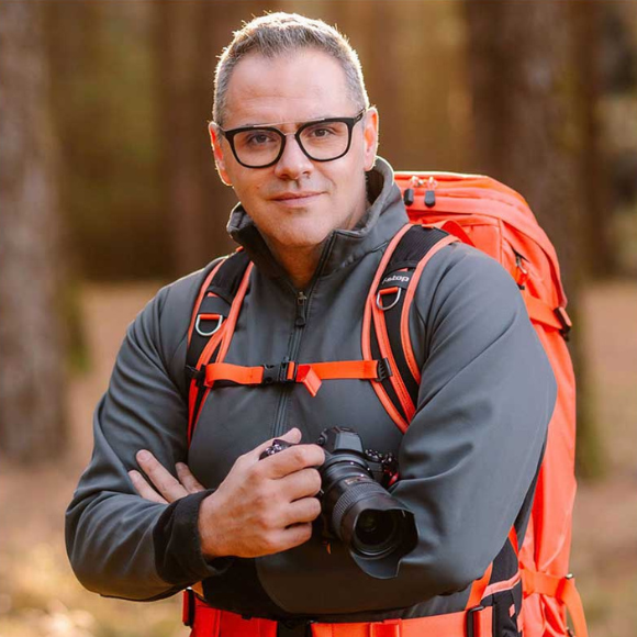 Mario Rubio, profesor de fotografía de costa.